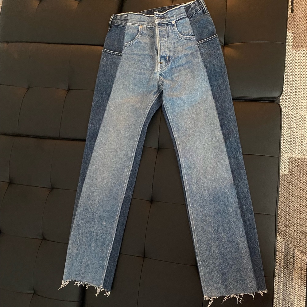 HELMUT LANG high rise cropped jeans never worn